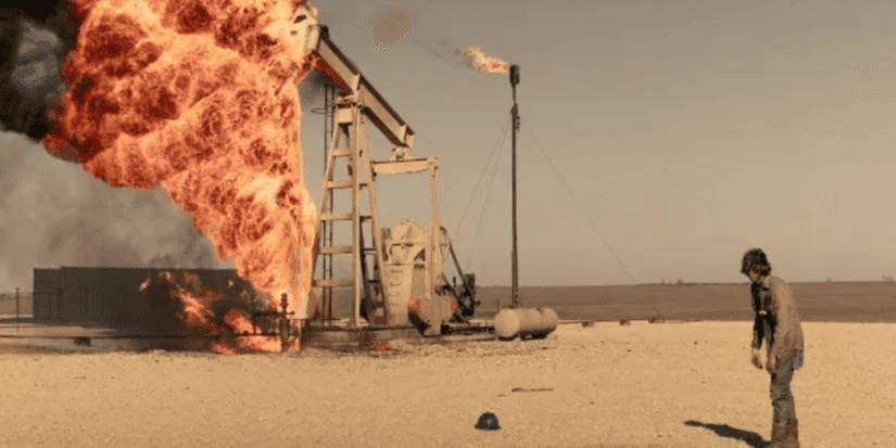 Fire and Steel: Creating Authentic Oil Scenes behind scenes cover for Landman Blog